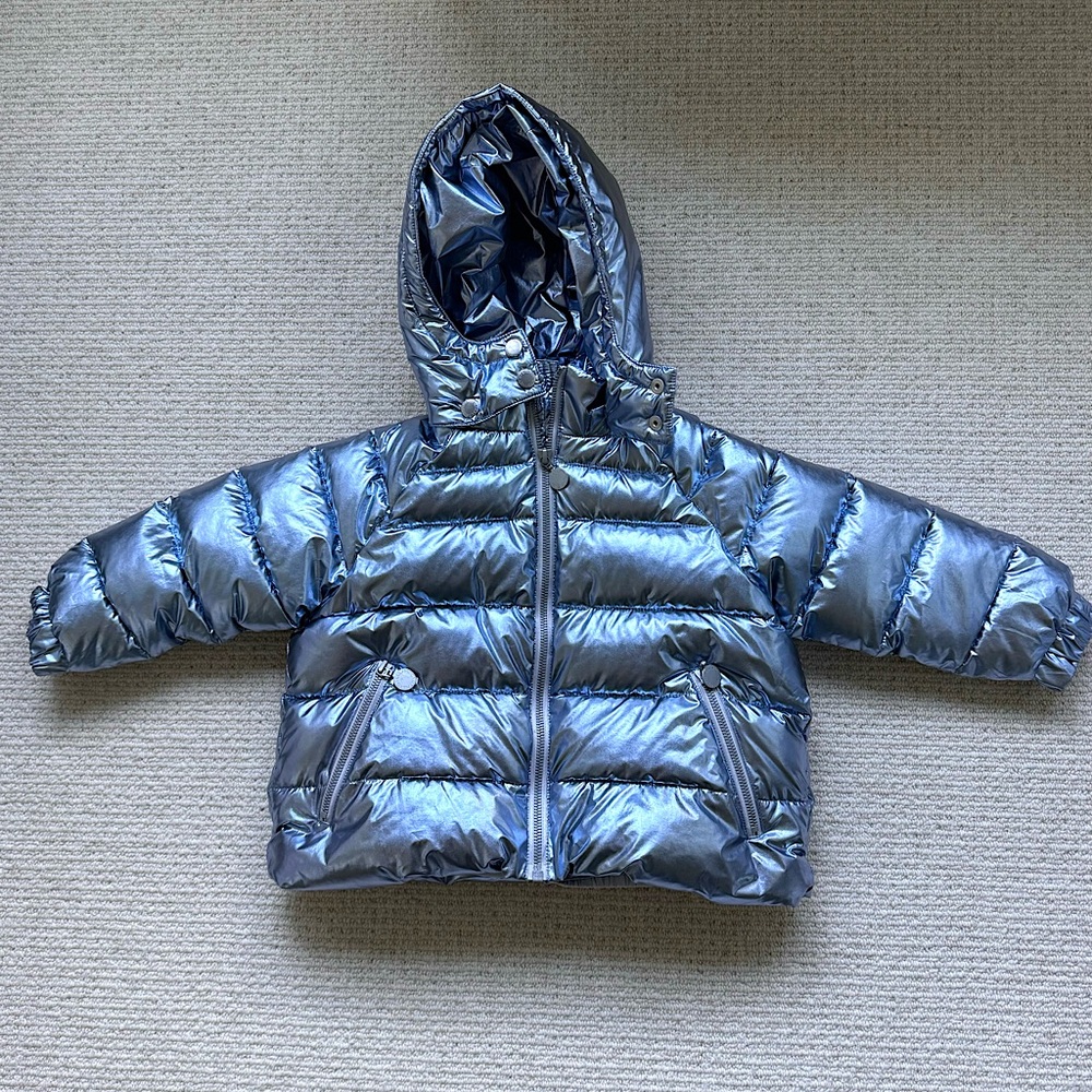 Stella McCartney Metallic Water Resistant Puffer Coat